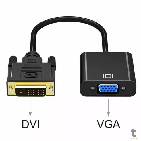 Adaptador Dvi 24 + 5 Macho Para Vga Femea Knup KP-AD108 Truedata